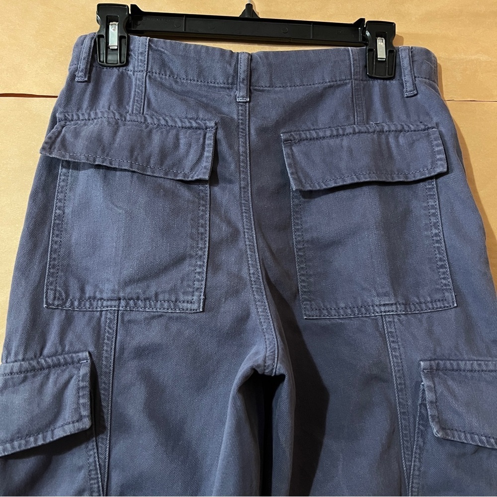 Women's Blue Cargo Pants - Picture 10 of 16